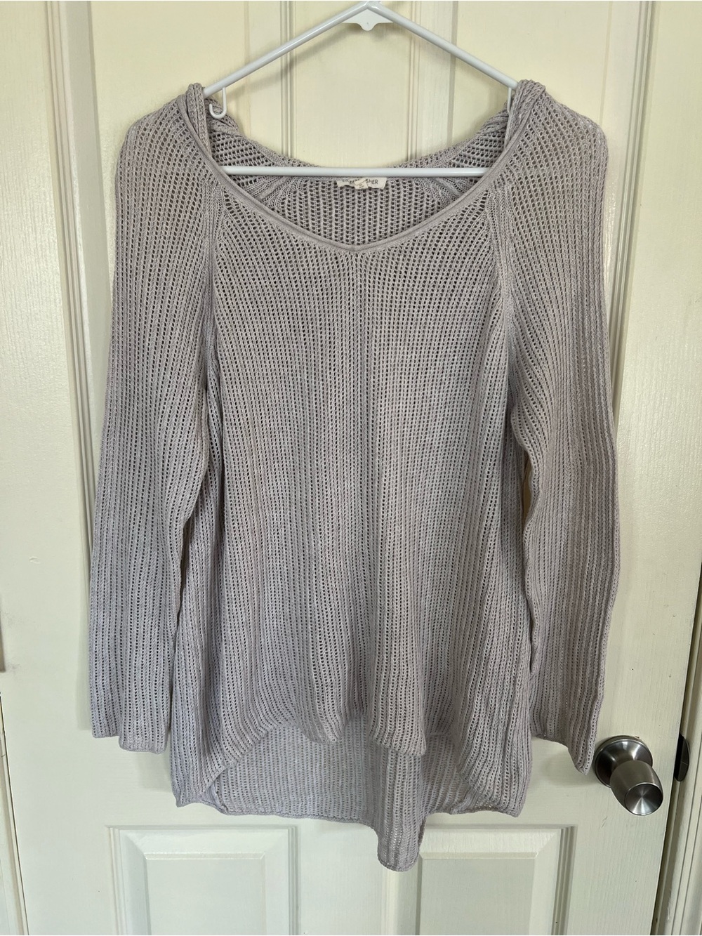 Eileen Fisher Organic Cotton Open Knit Slouchy Sweater Minimalist